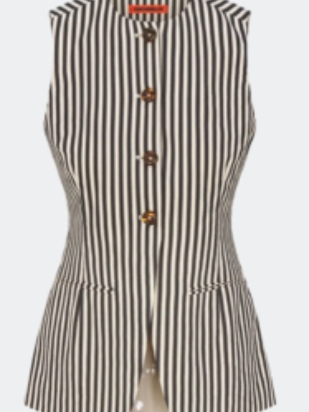 NWT SIMON MILLER Del Mar Striped Linen/Cotton Vest Size 8